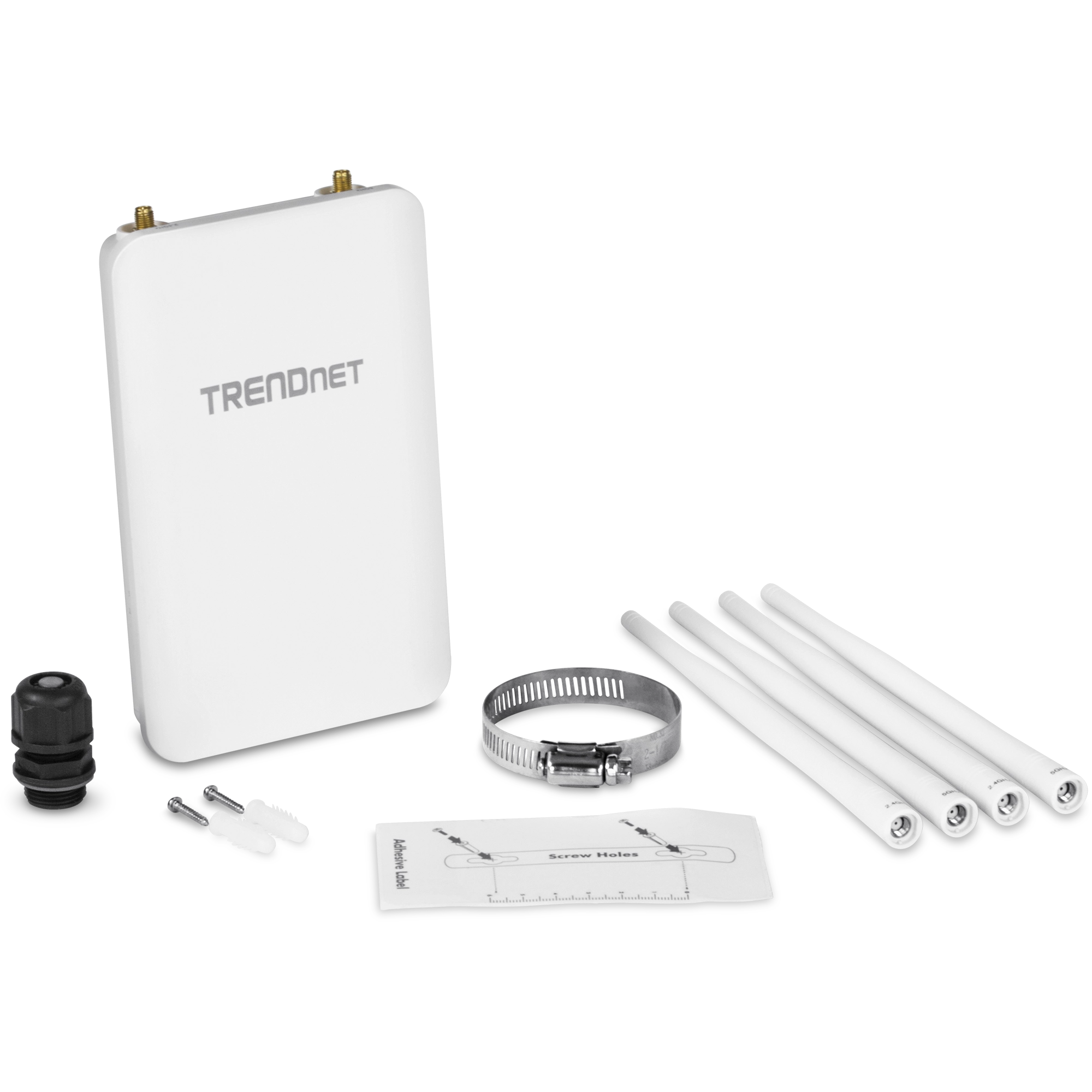 TRENDNET - TEW-841APBO (CA) - 5dBi Wireless AC1200 Outdoor PoE+ Omni Directional Access Point