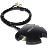 TRENDNET - TEW-LB101 - Magnetic Dual Antenna Mounting Base RP-SMA Female with RP-SMA MaleExtension Cable