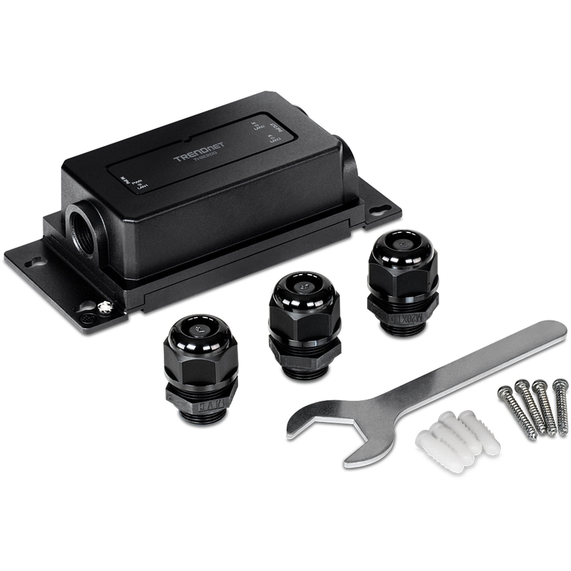 TRENDNET - TI-BE200 - 2-Port Industrial Outdoor Gigabit PoE++ Extender