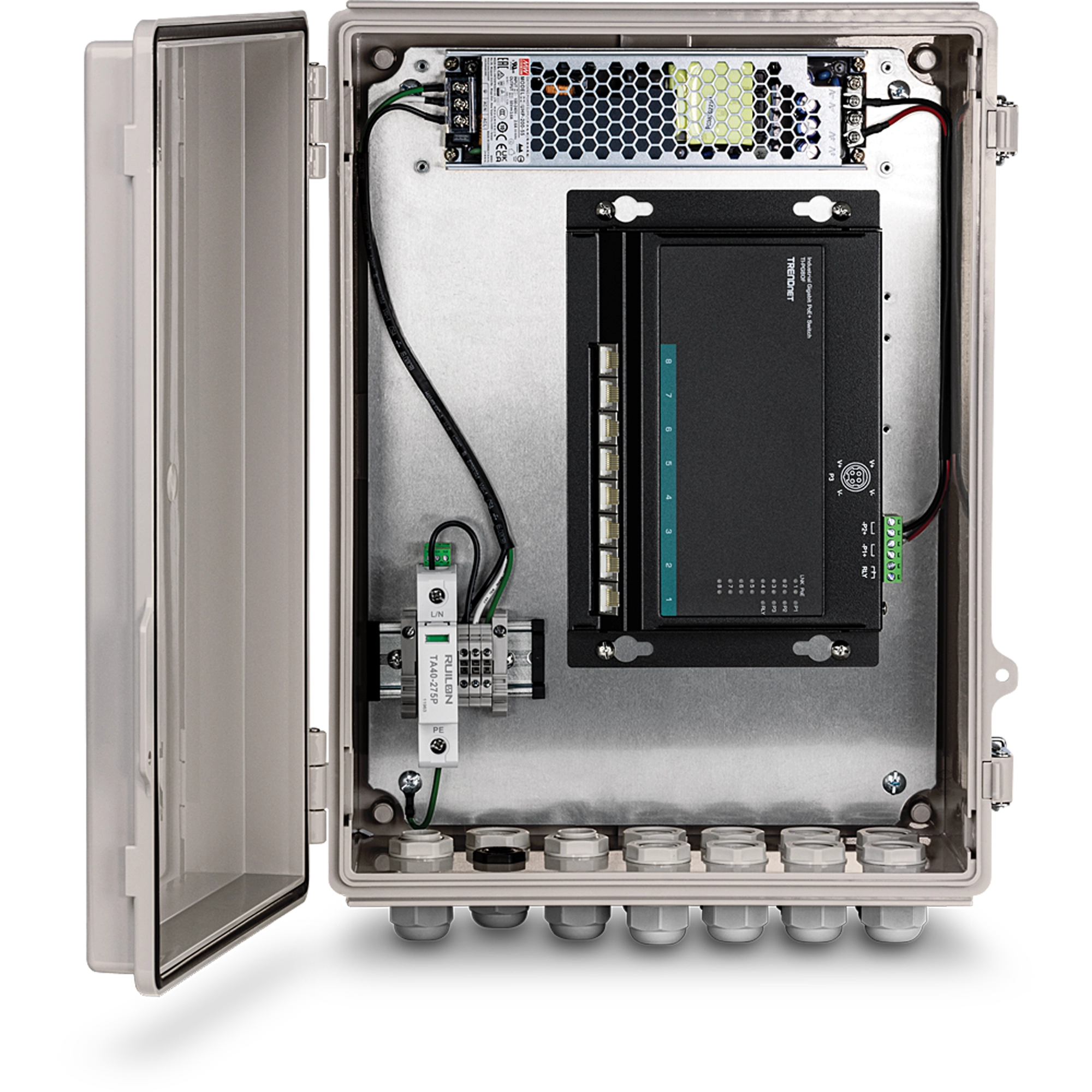 TRENDNET - TI-CA3K - Outdoor IP68 Weatherproof Enclosure with Power Supply