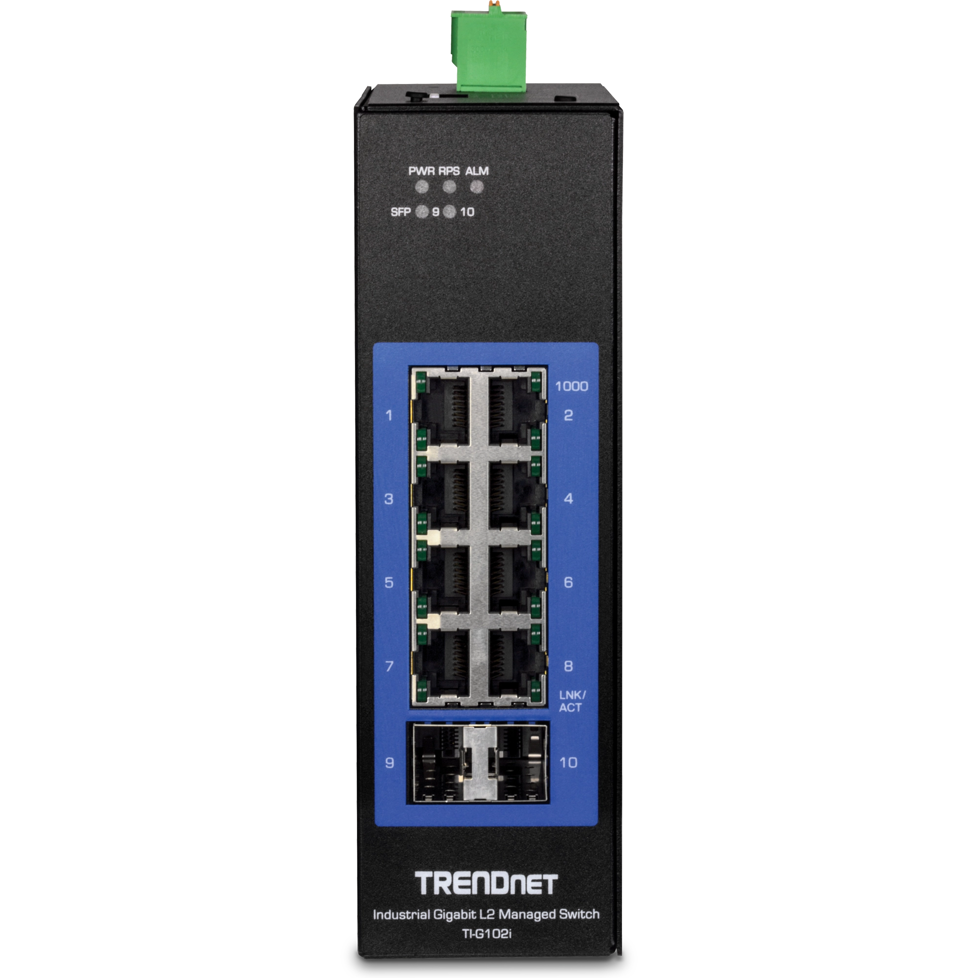 TRENDNET - TI-G102i - 10-Port Industrial Gigabit L2 Managed DIN-Rail Switch