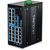 TRENDNET - TI-G262 - 26-Port Hardened Industrial Gigabit DIN-Rail Switch