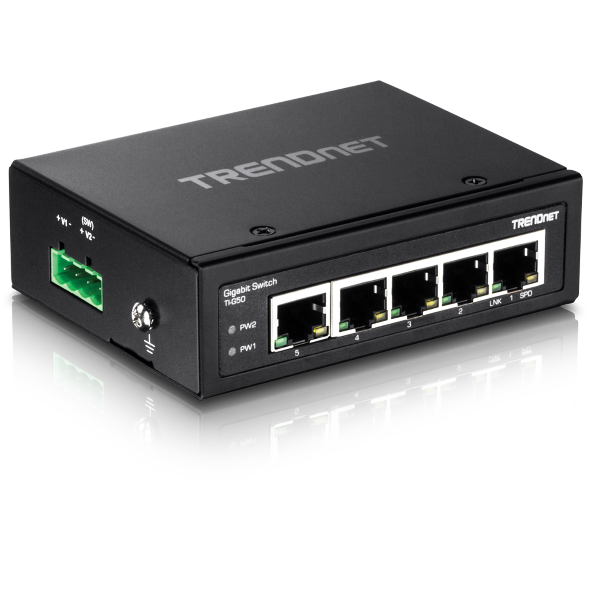 TRENDNET - TI-G50 - 5-port hardened Industrial Gigabit Switch