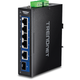 TRENDNET - TI-G50611 - 6-Port Industrial 2.5G DIN-Rail Switch with 10G Ports