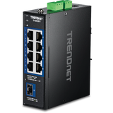 TRENDNET - TI-G5091 - 9-Port Industrial 2.5G DIN-Rail Switch with 10G SFP+ Port
