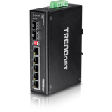 TRENDNET - TI-G62 - 6-port hardened Industrial Gigabit Switch (5 Gigabit / 1 shared SFP / 1 dedicated SFP)