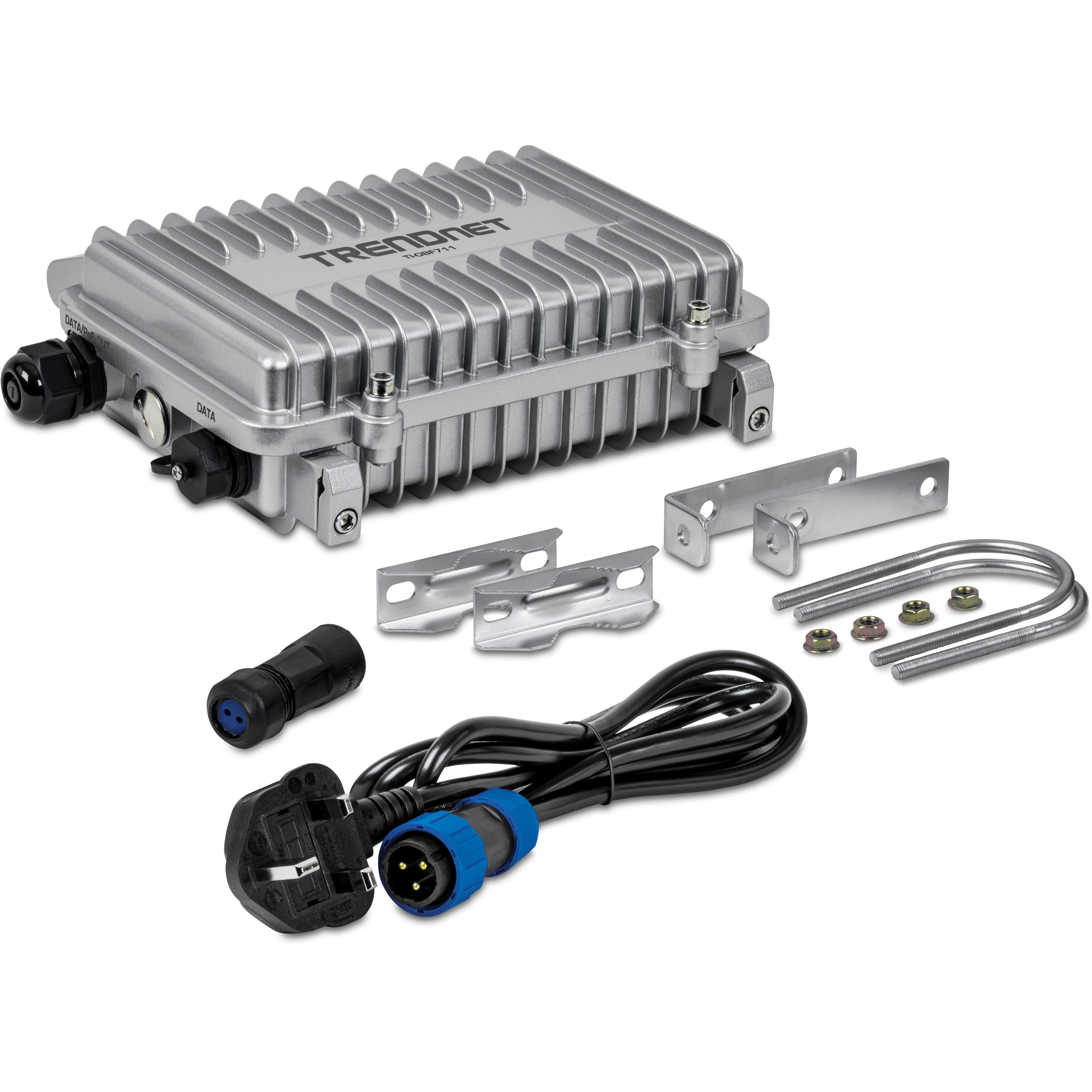 Trendnet - TI-OBF711 - Industrial Outdoor 10G SFP+ to 10G PoE++ Media Converter (95W)