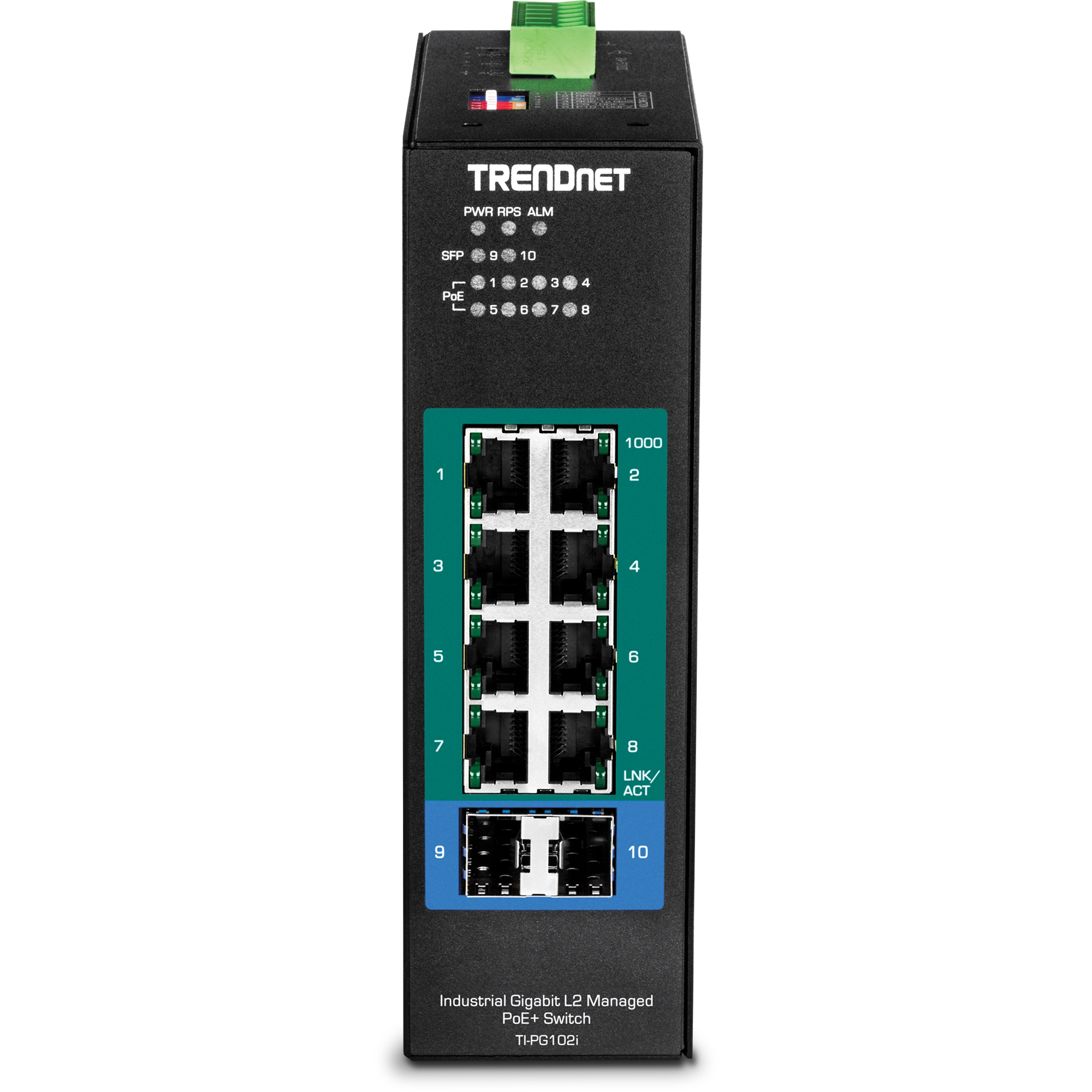 TRENDNET - TI-PG102i - 10-Port Industrial Gigabit L2