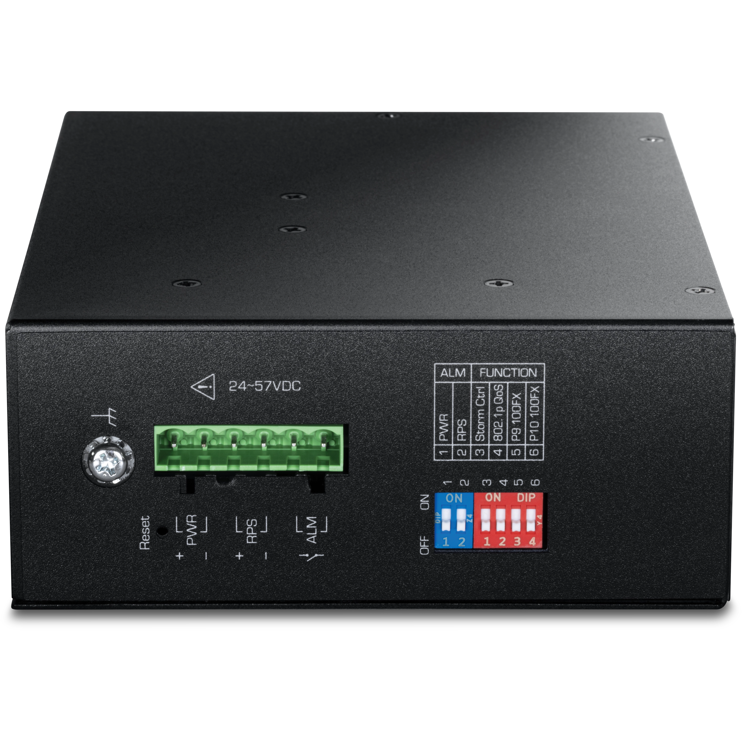Trendnet - TI-PG103i - 10-Port Industrial Gigabit L2 Managed PoE+ DIN-Rail Switch 24 - 57V