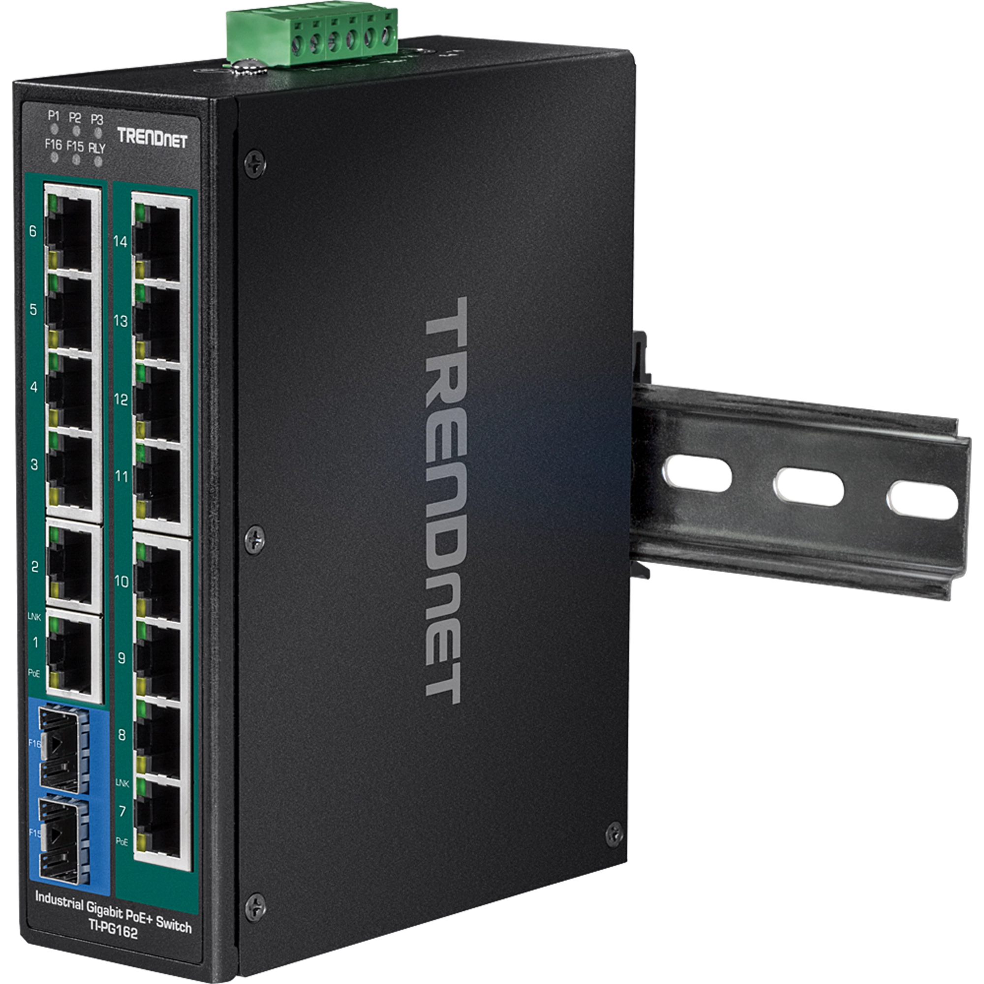TRENDNET - TI-PG162 - 16-Port Industrial Gigabit PoE