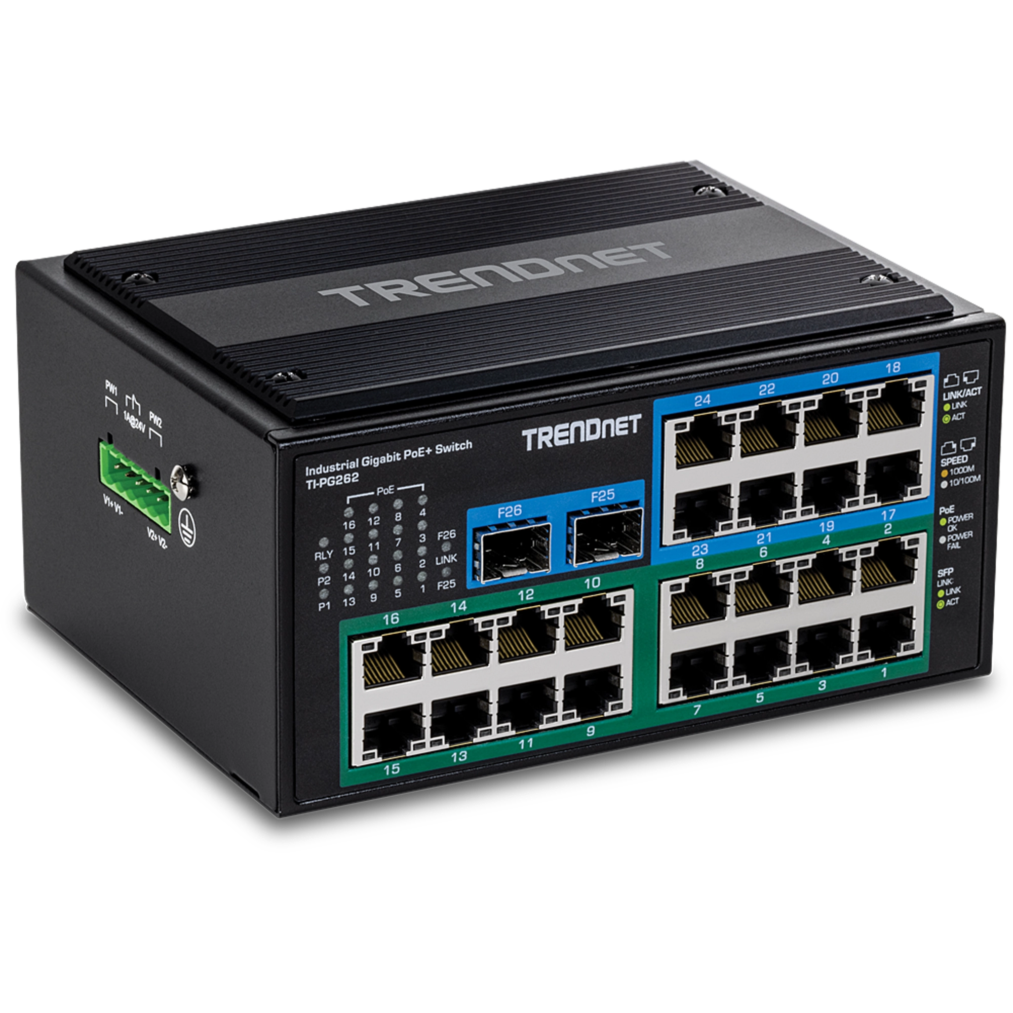 TRENDNET - TI-PG262 - 26-Port Hardened Industrial