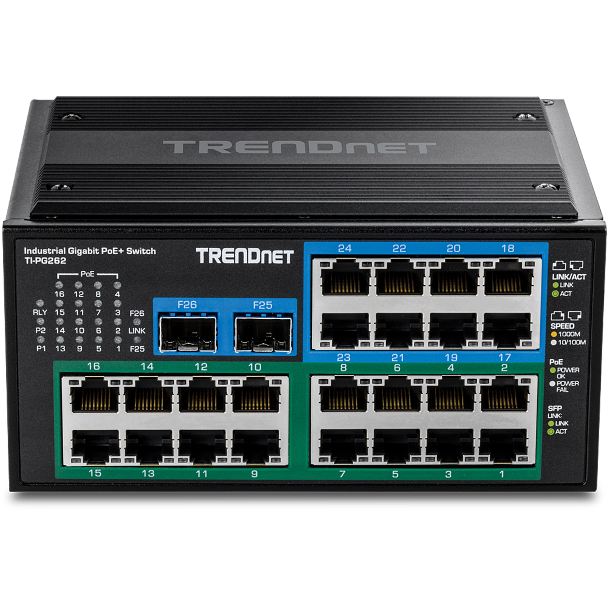 TRENDNET - TI-PG262 - 26-Port Hardened Industrial