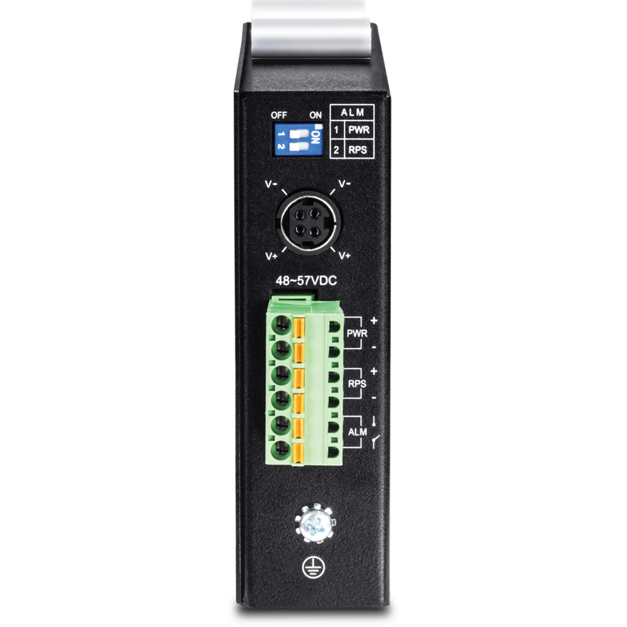 TRENDNET - TI-PG541 - 5-port Hardened Industrial Gigabit PoE+ DIN-Rail Switch