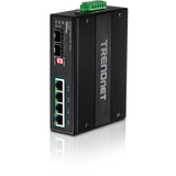 TRENDNET - TI-PG62B - 6-port hardened Industrial Gigabit PoE+ Switch /w 2 SFP (Boost Voltage from 12/24/48/VDC to 55VDC)