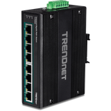 TRENDNET - TI-PG80B - 8-Port Industrial Gigabit PoE+ DIN-Rail Switch (24 - 56V)