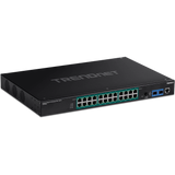 TRENDNET - TI-RP262i - 26-Port Industrial Gigabit L2 Managed PoE+ Rackmount Switch