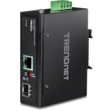 TRENDNET - TI-UF11SFP - Hardened Industrial SFP to Gigabit UPoE  Media Converter