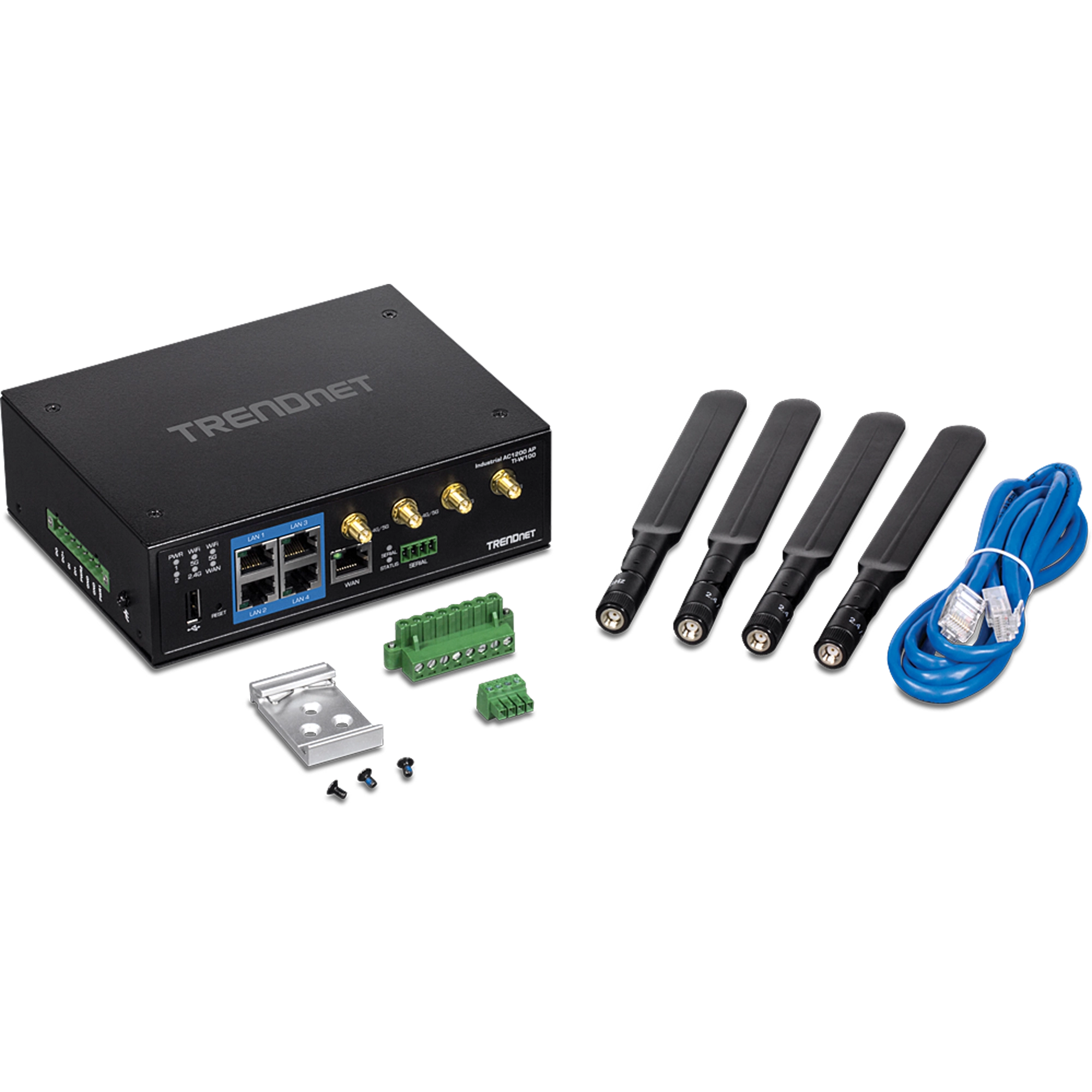 TRENDNET - TI-W100 - Industrial AC1200 Wireless Gigabit Router