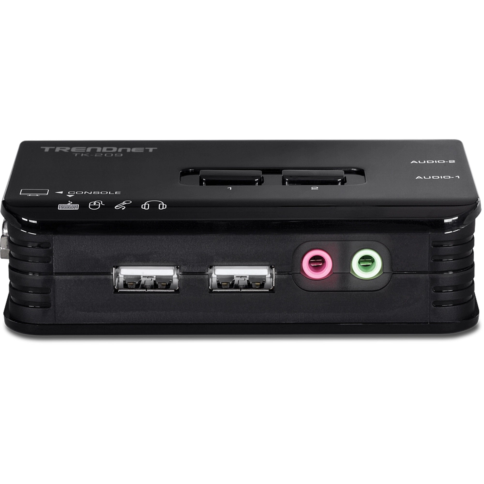 TRENDNET - TK-209K - 2-port USB KVM Switch Kit w/Audio (include 2 x KVM Cables)