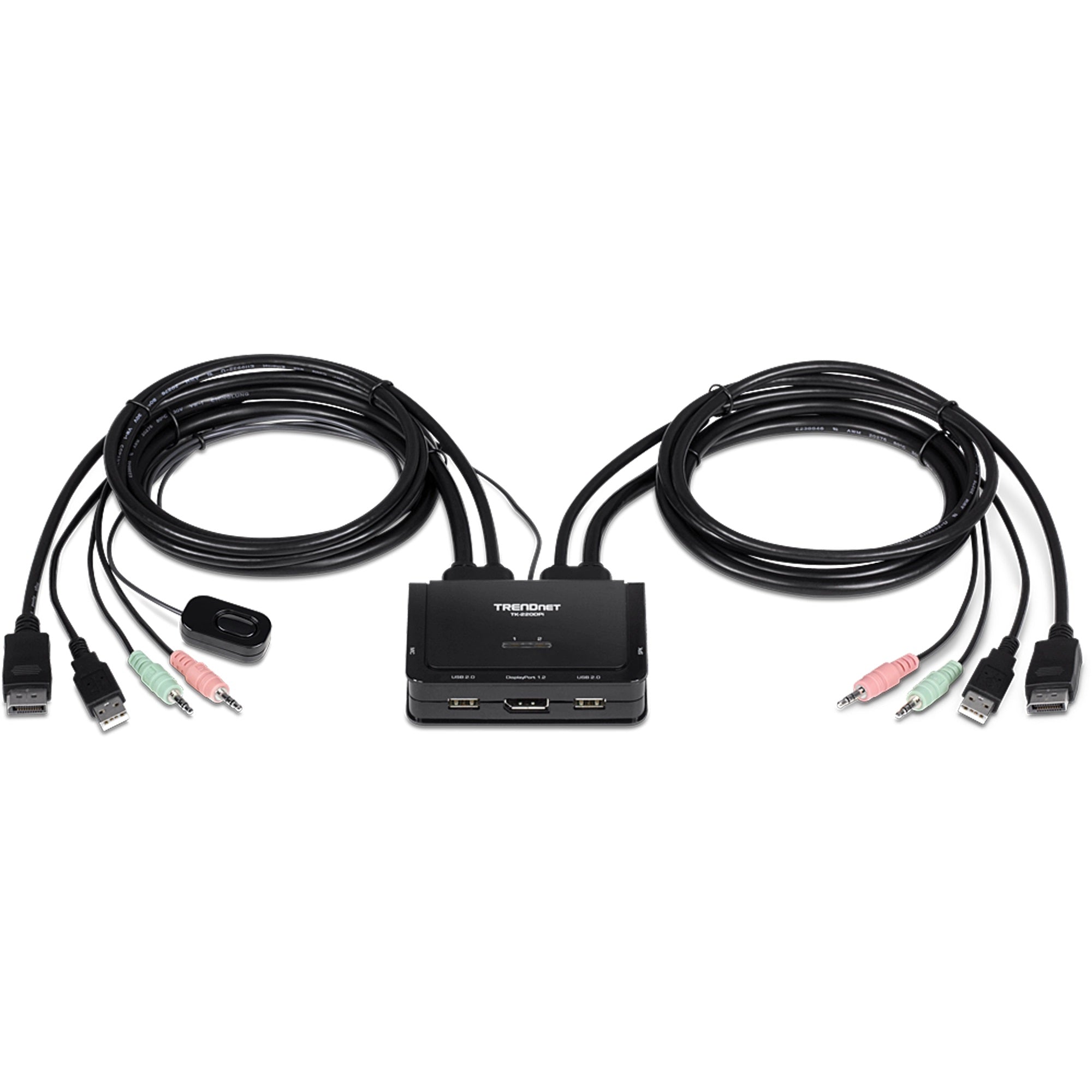 TRENDNET - TK-220DPi - 2-Port 4K DisplayPort KVM Switch