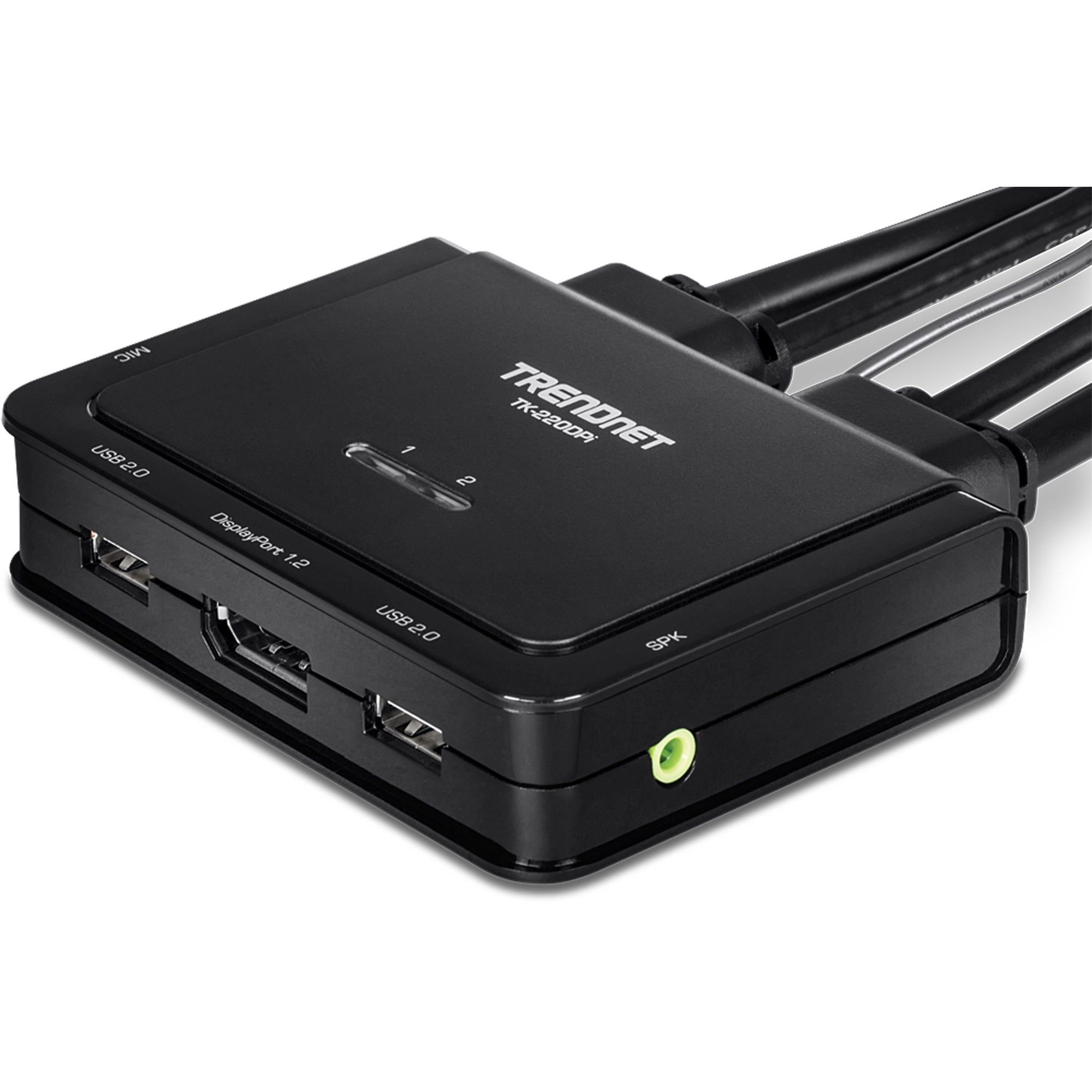 TRENDNET - TK-220DPi - 2-Port 4K DisplayPort KVM Switch