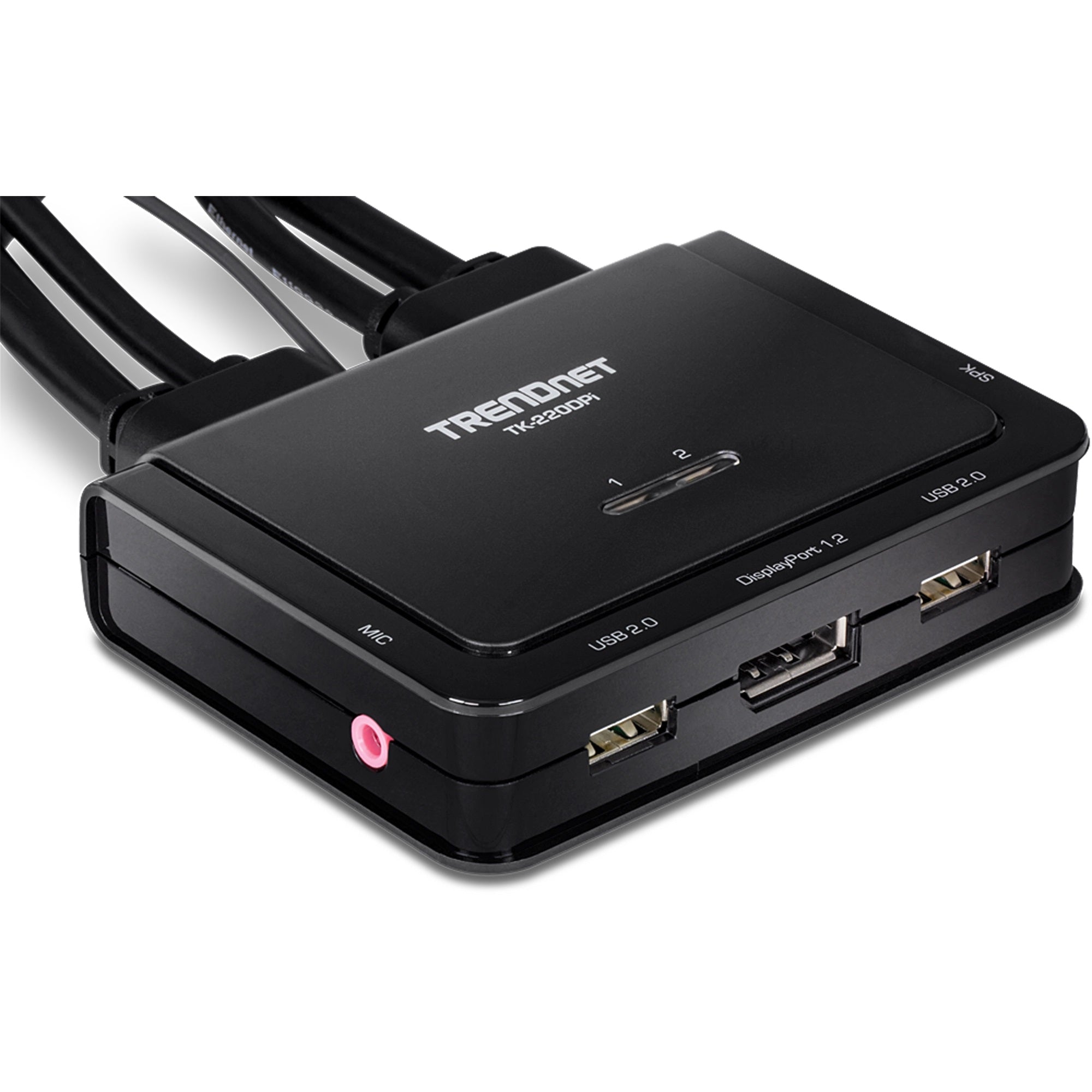 TRENDNET - TK-220DPi - 2-Port 4K DisplayPort KVM Switch