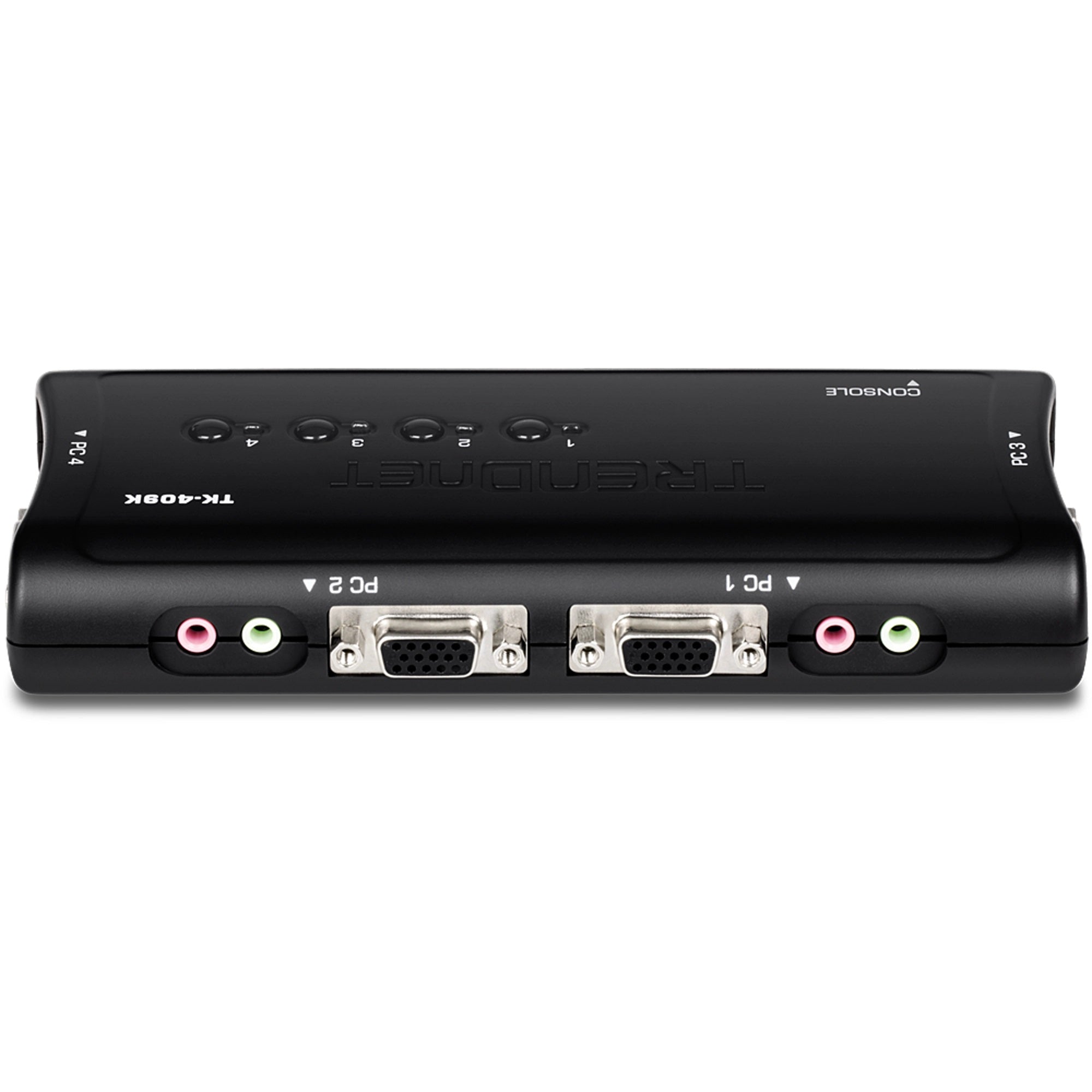 TRENDNET - TK-409K - 4-port USB KVM Switch Kit w/Audio (Include 4 x KVM Cables)