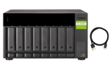 QNAP - TL-D800C-US - 8-bay desktop USB-C 3.1 Gen2 10Gbps JBOD expansion unit  with a 1-meter USB-C to USB-A 3.1 Gen2 cable