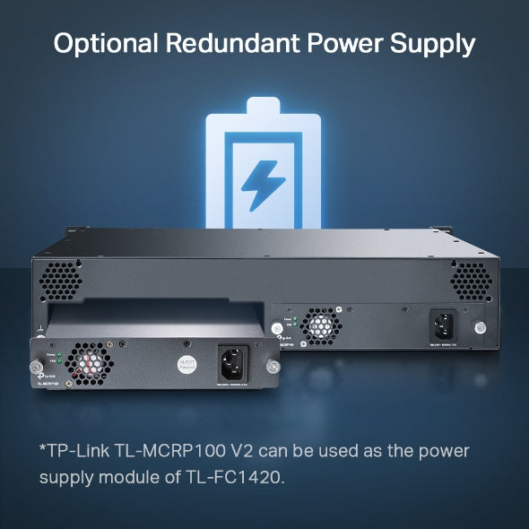 TP-Link - TL-FC1420 - 14-Slot Rackmount Chassis
