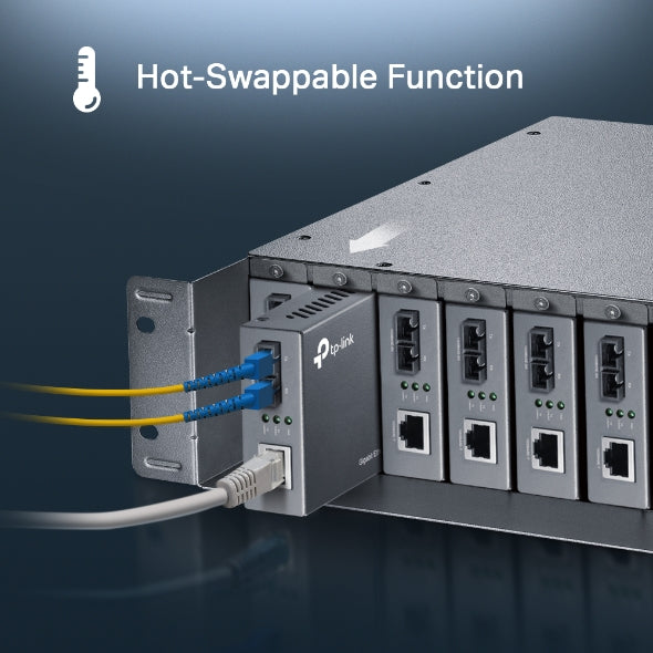 TP-Link - TL-MC1400 - 14-SLOT UNMANAGED MEDIA PERP CONVERTER CHASSIS