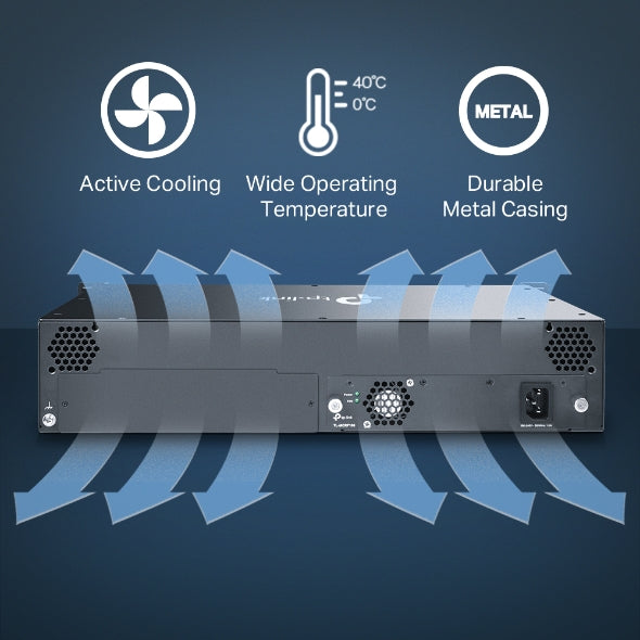 TP-Link - TL-MC1400 - 14-SLOT UNMANAGED MEDIA PERP CONVERTER CHASSIS