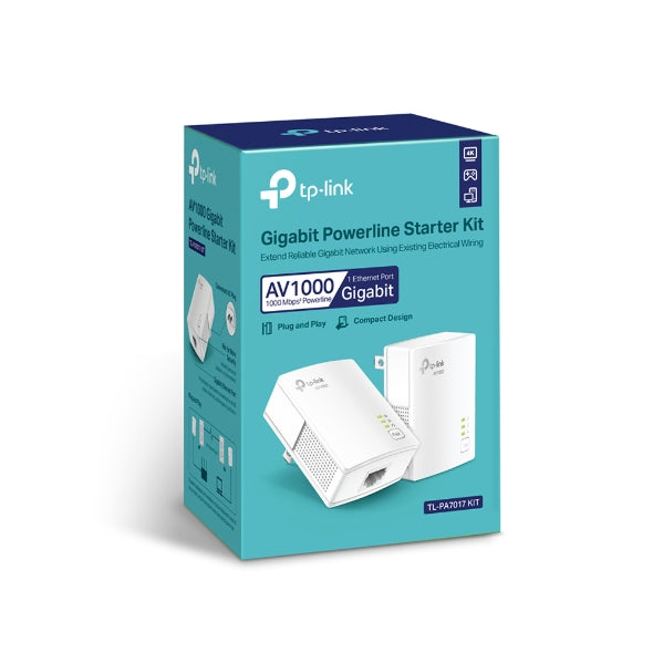 TP-Link - TL-PA7017 KIT - AV1000 Gigabit Powerline Starter Kit