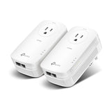 TP-Link - TL-PA9020P KIT - AV2000 2-Port Gigabit Passthrough Powerline Starter Kit
