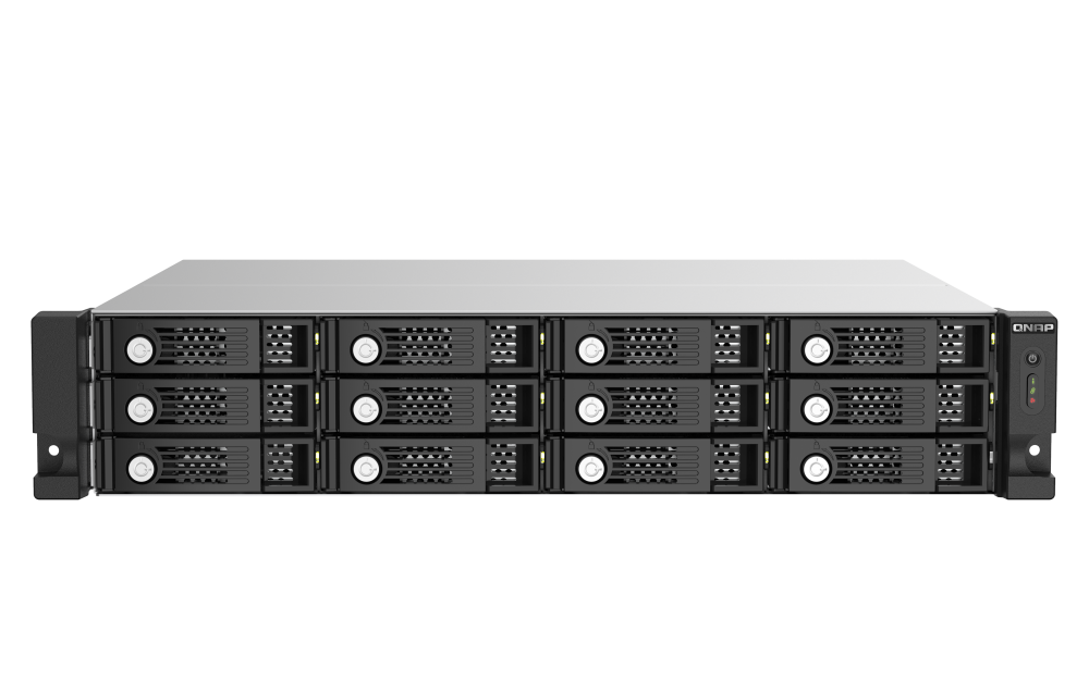 QNAP - TL-R1220Sep-RP-US - 12-bay 2U rackmount SAS 12Gbps JBOD expansion enclosure with SAS expander, 2.5:/3.5