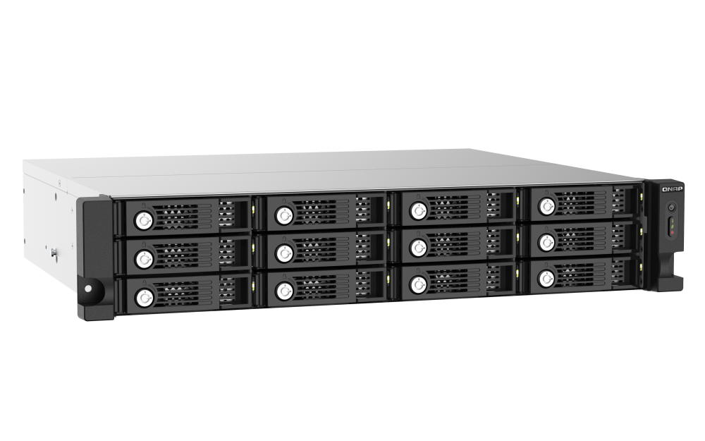 QNAP - TL-R1220Sep-RP-US - 12-bay 2U rackmount SAS 12Gbps JBOD expansion enclosure with SAS expander, 2.5:/3.5