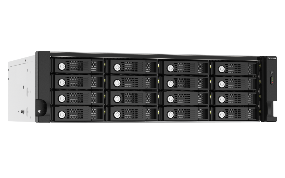 QNAP - TL-R1620Sep-RP-US - 16-bay 3U rackmount SAS 12Gbps JBOD expansion enclosure with SAS expander, 2.5