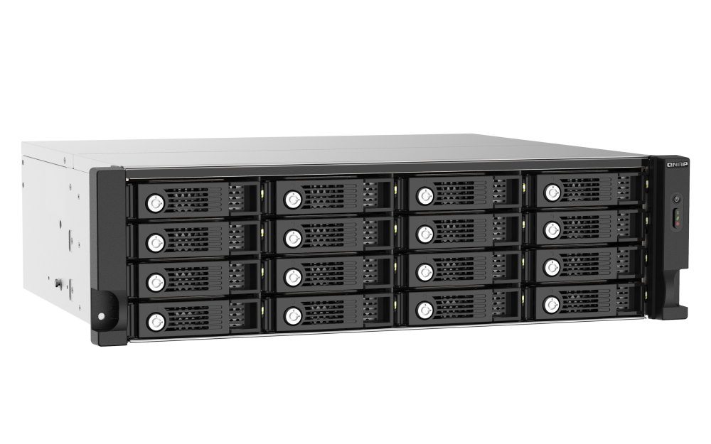 QNAP - TL-R1620Sep-RP-US - 16-bay 3U rackmount SAS 12Gbps JBOD expansion enclosure with SAS expander, 2.5