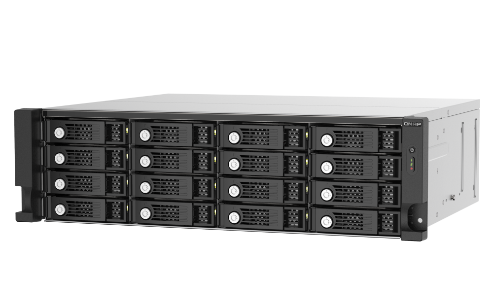 QNAP - TL-R1620Sep-RP-US - 16-bay 3U rackmount SAS 12Gbps JBOD expansion enclosure with SAS expander, 2.5