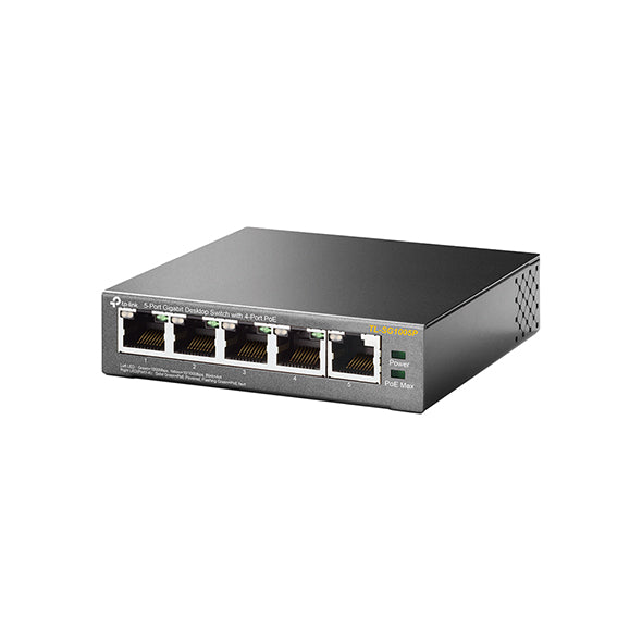 TP-Link - TL-SG1005P - 5-Port Gigabit Desktop Switch with 4-Port PoE