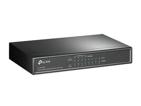 TP-Link - TL-SG1008P - 8-Port Gigabit Desktop Switch with 4-Port PoE