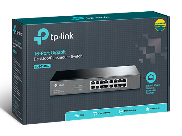 TP-Link - TL-SG1016D - 16-Port Gigabit Desktop/Rackmount Switch