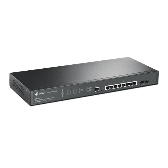 TP-Link - TL-SG3210XHP-M2 - JetStream 8-Port 2.5GBASE-T and 2-Port 10GE SFP+ L2+ Managed Switch with 8-Port PoE+