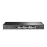TP-Link - TL-SG3428XMP - JETSTEAM 24-PORT GBT & 4-PORT PERP 10GE SFP+ L2+ MNG SW W/24-PORT POE+