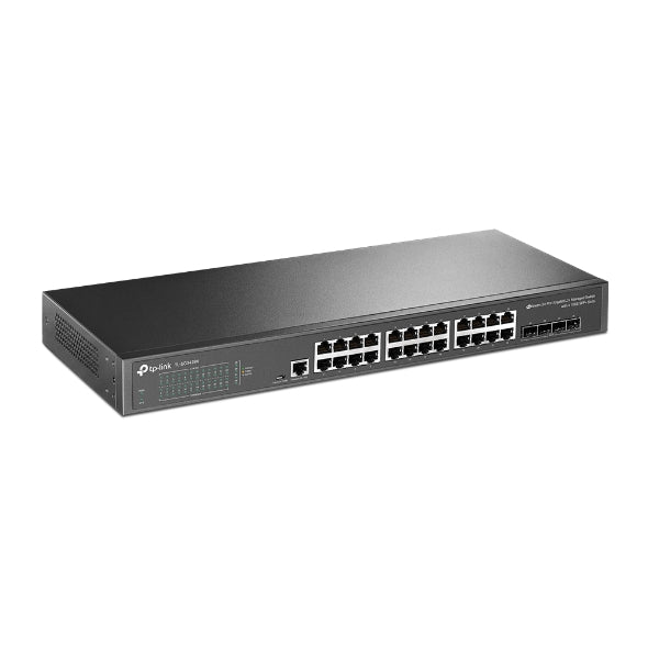 TP-Link - TL-SG3428X - JETSTREAM 24-PORT GIGABIT L2+ PERP MANAGED SWITCH W/ 4 10GE SFP+ SLOTS