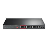 TP-Link - TL-SL1226P - 24PORT 10/100MBPS + 2PORT PERP GIGABIT UNMANAGED POE+ SWITCH