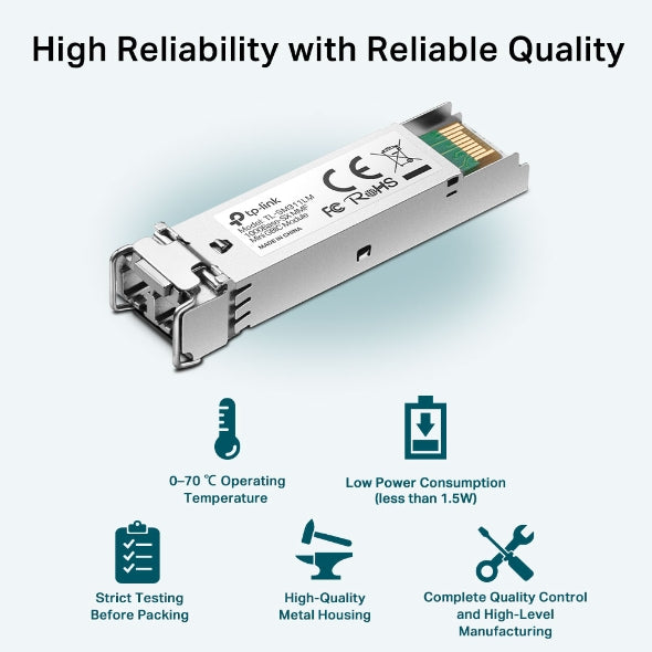 TP-Link - TL-SM311LM - LC MINIGBIC 802.3 PERP COMPLIANT TCP/IP 550/275M