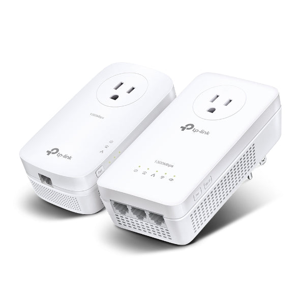 TP-Link - TL-WPA8631P KIT - AV1300 GIGABIT PASS-THROUGH WRLS POWERLINE AC WI-FI KIT