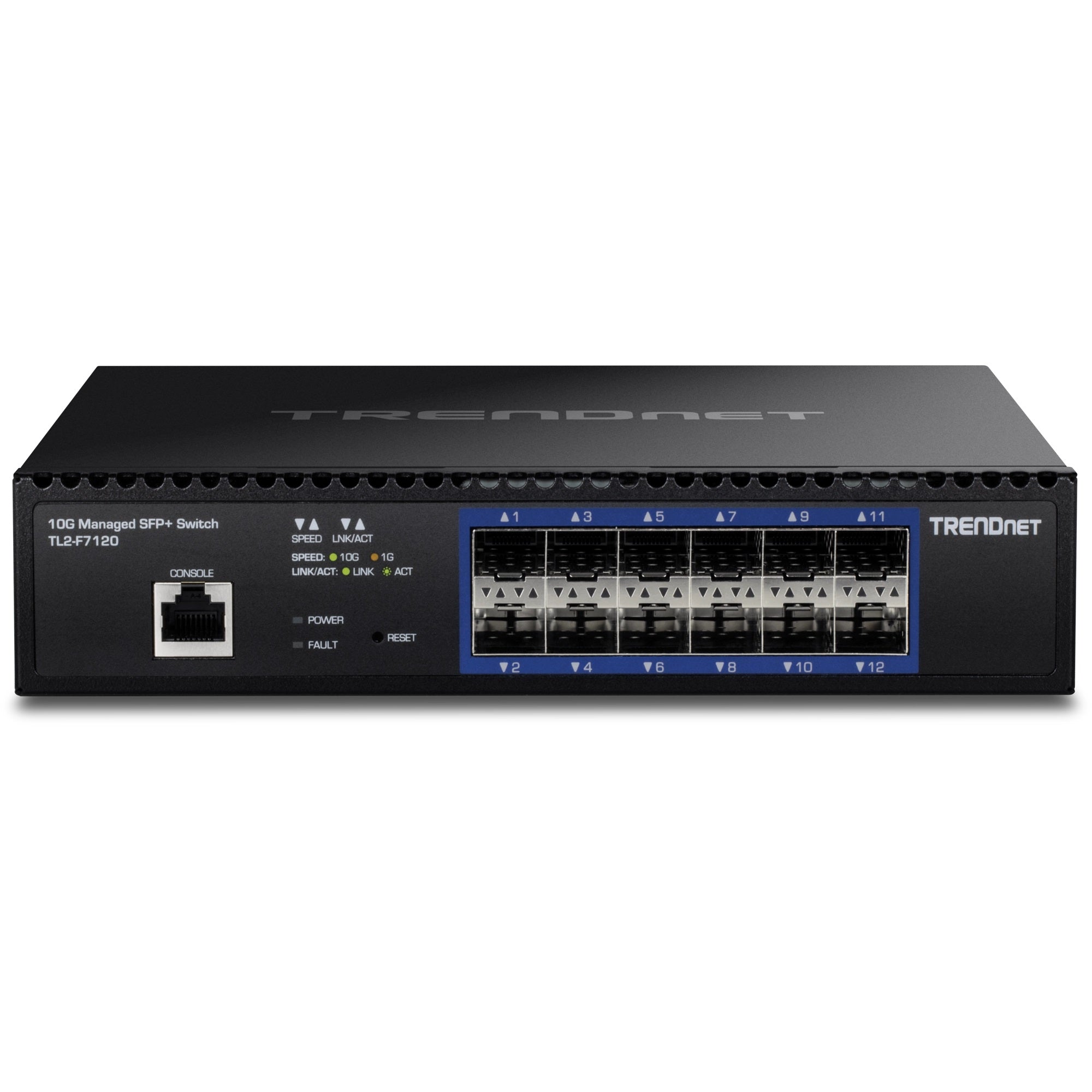 TRENDNET - TL2-F7120 - 12-Port 10G Layer 2 Managed SFP+ Switch