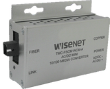 Hanwha - TMC-FSCS1ACM-A - Hardened mini media fiber converter (A),100mbps, SC connector, single-mode, 1 fiber, power supply included (not hardened), TMC-FSCS1-B required to work as a pair