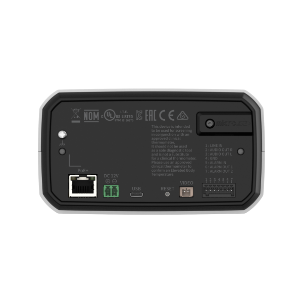 Hanwha - TNM-C3620TDR - Bi-spectrum AI Radiometric Camera QVGA thermal / 2MP visible